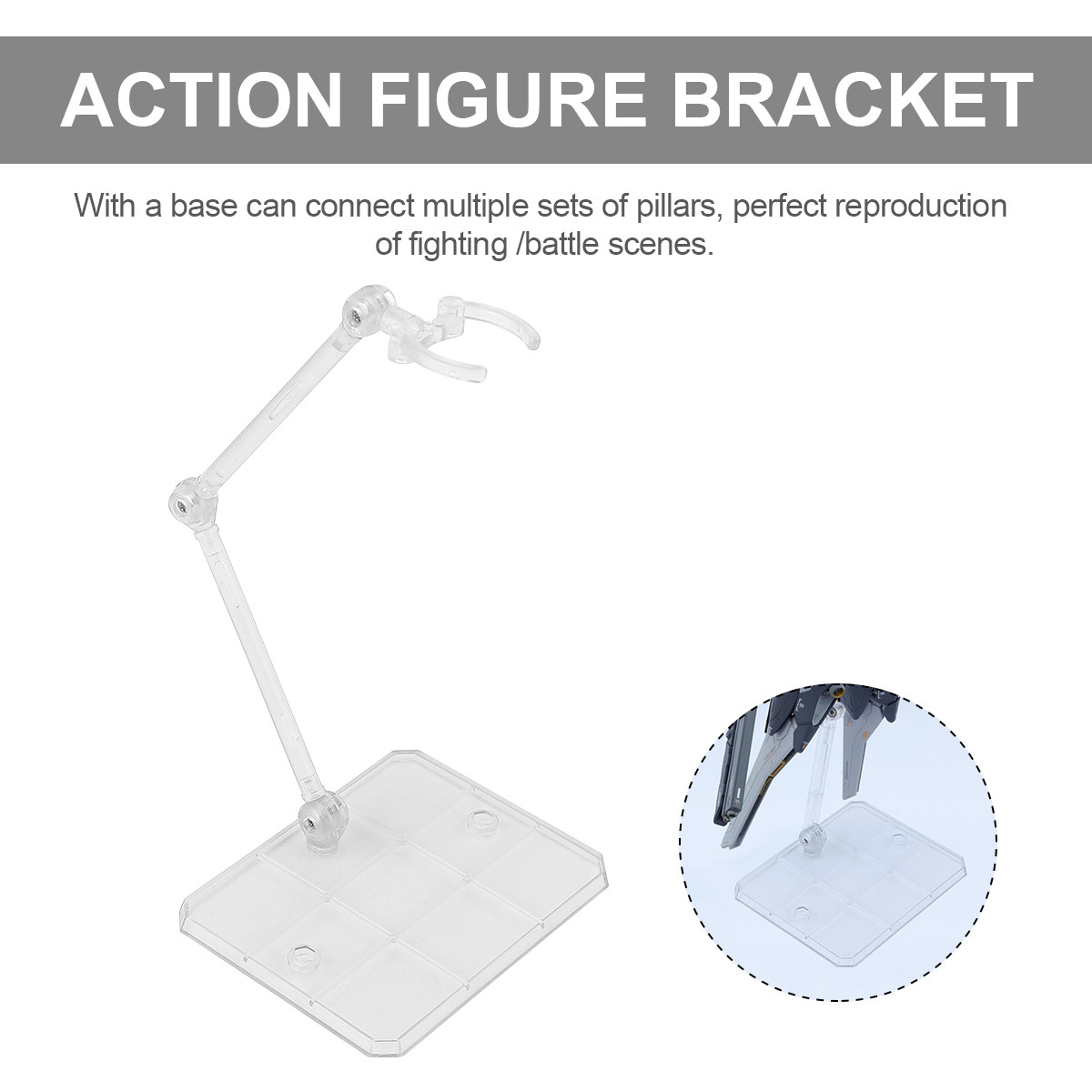 Action Figure Stand - 5 Peças Suporte para Figuras de