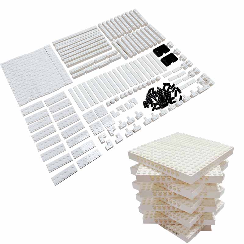 Lego Minifigure Holder - Conjunto de molduras para fotos brancas,