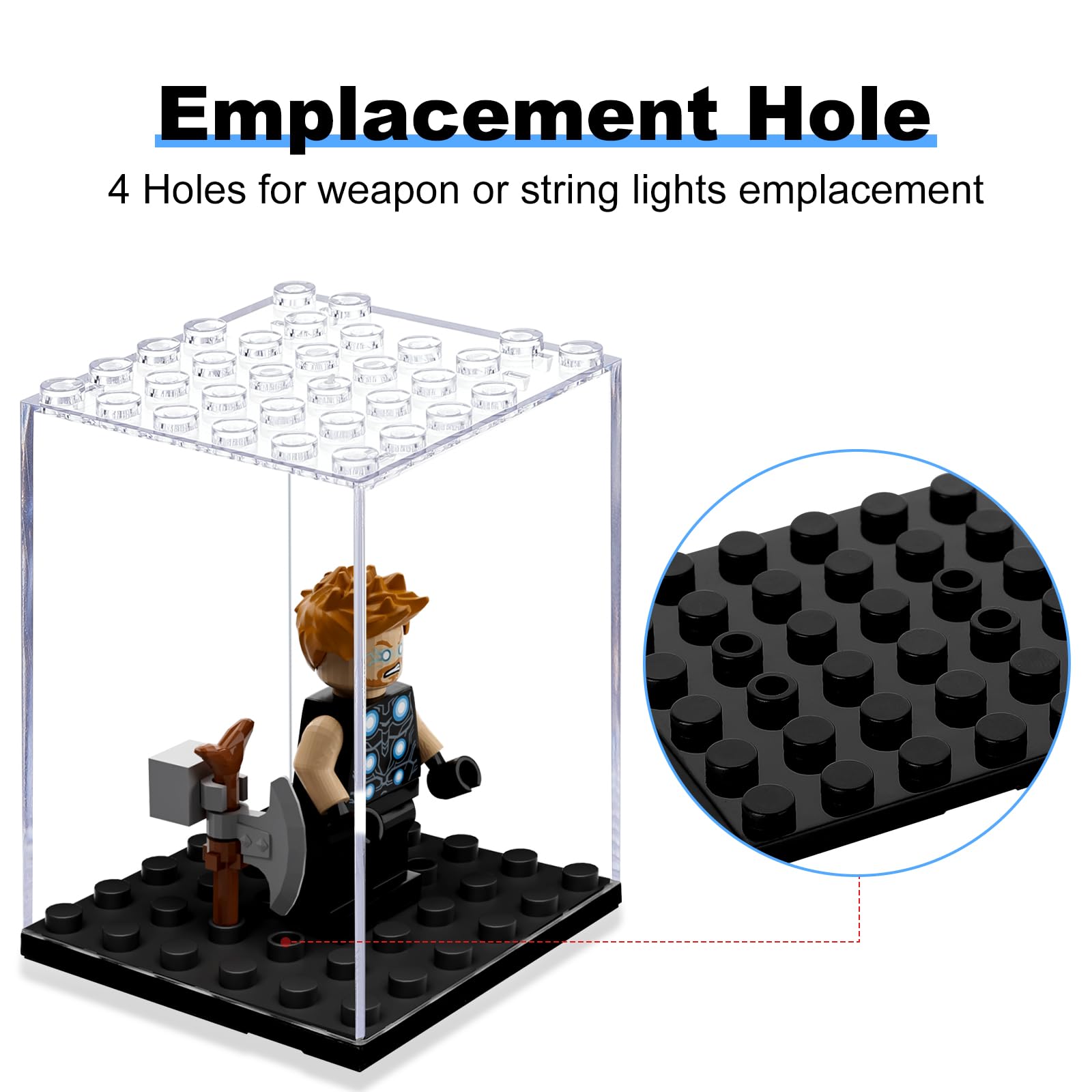Caixa de exibição de bloco de  - Lego Minifigure Holder avaliação e preço