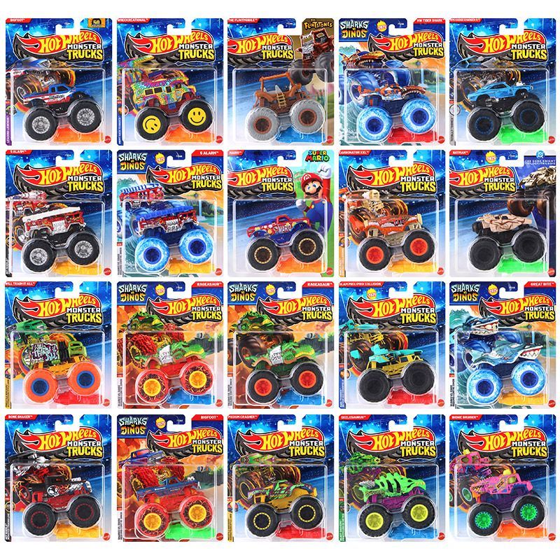 Novas rodas quentes genuínas f - Hot Wheels Car Monster Trucks avaliação e preço
